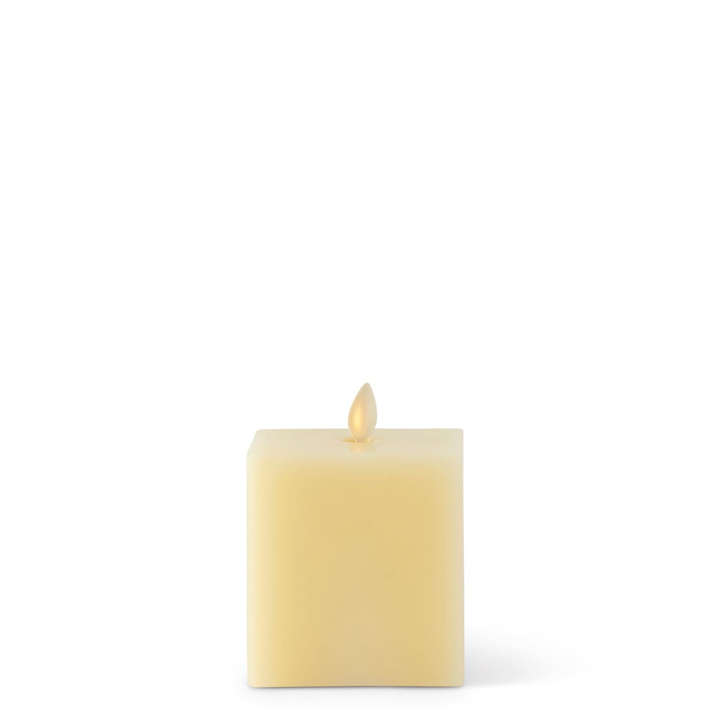 Luminara Large Indoor Square Candle | 5.75" | Ivory