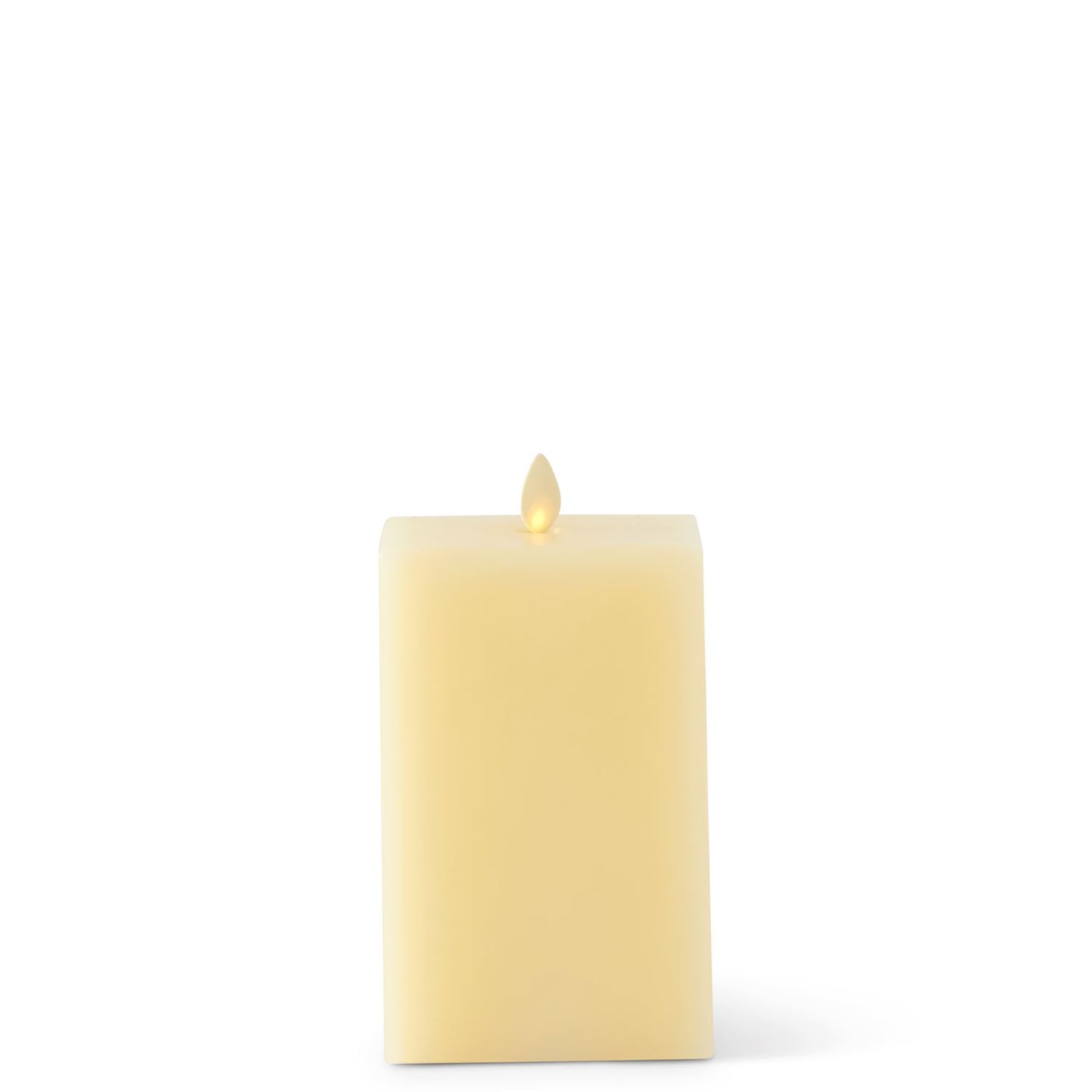 Luminara Large Indoor Square Candle | 7.5" | Ivory