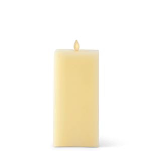 Luminara Large Indoor Square Candle | 8.5" | Ivory