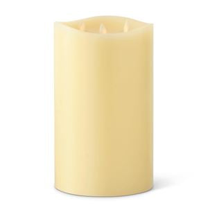 Luminara 3 Flame Indoor Pillar Candle | 9.75" | Ivory