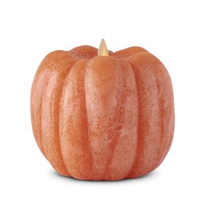 Luminara Pumpkin Indoor Candle | 4.5" | Orange