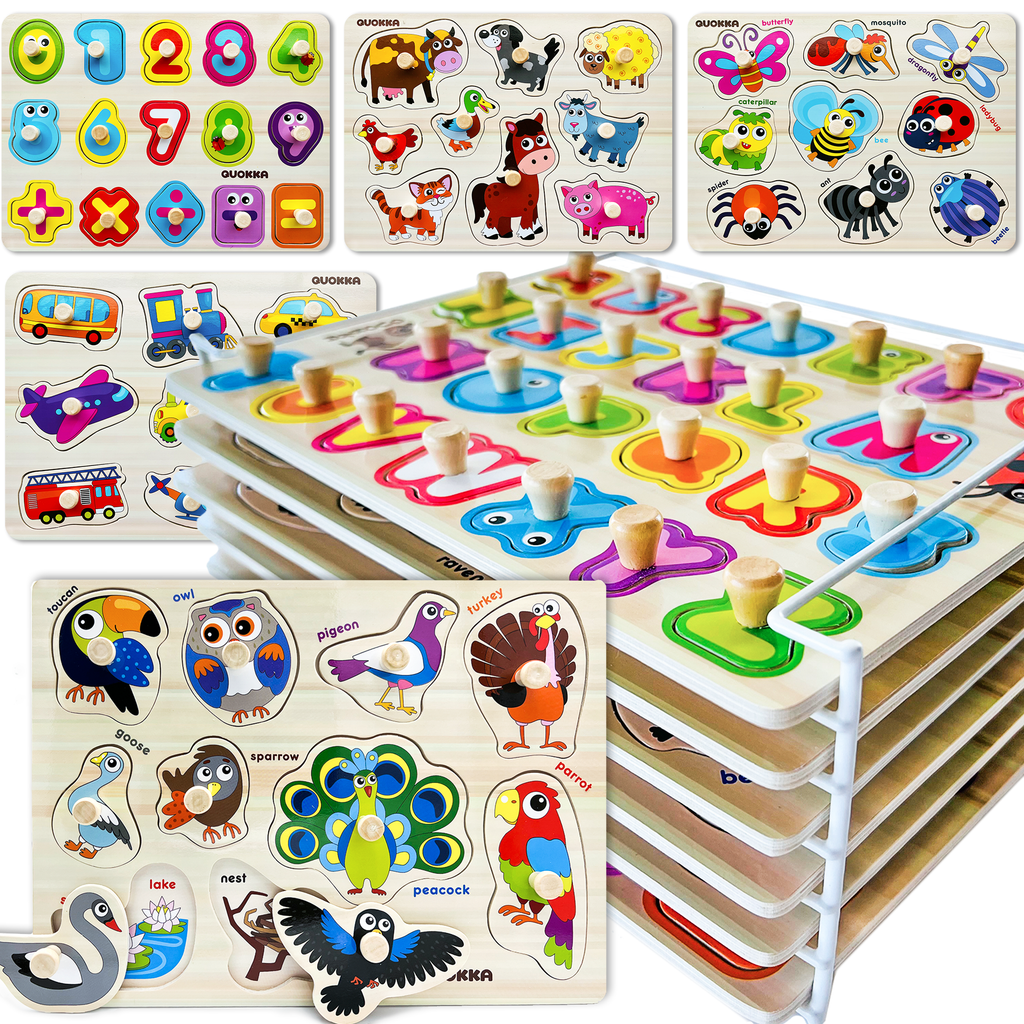 Learning Wooden Puzzles for Toddlers