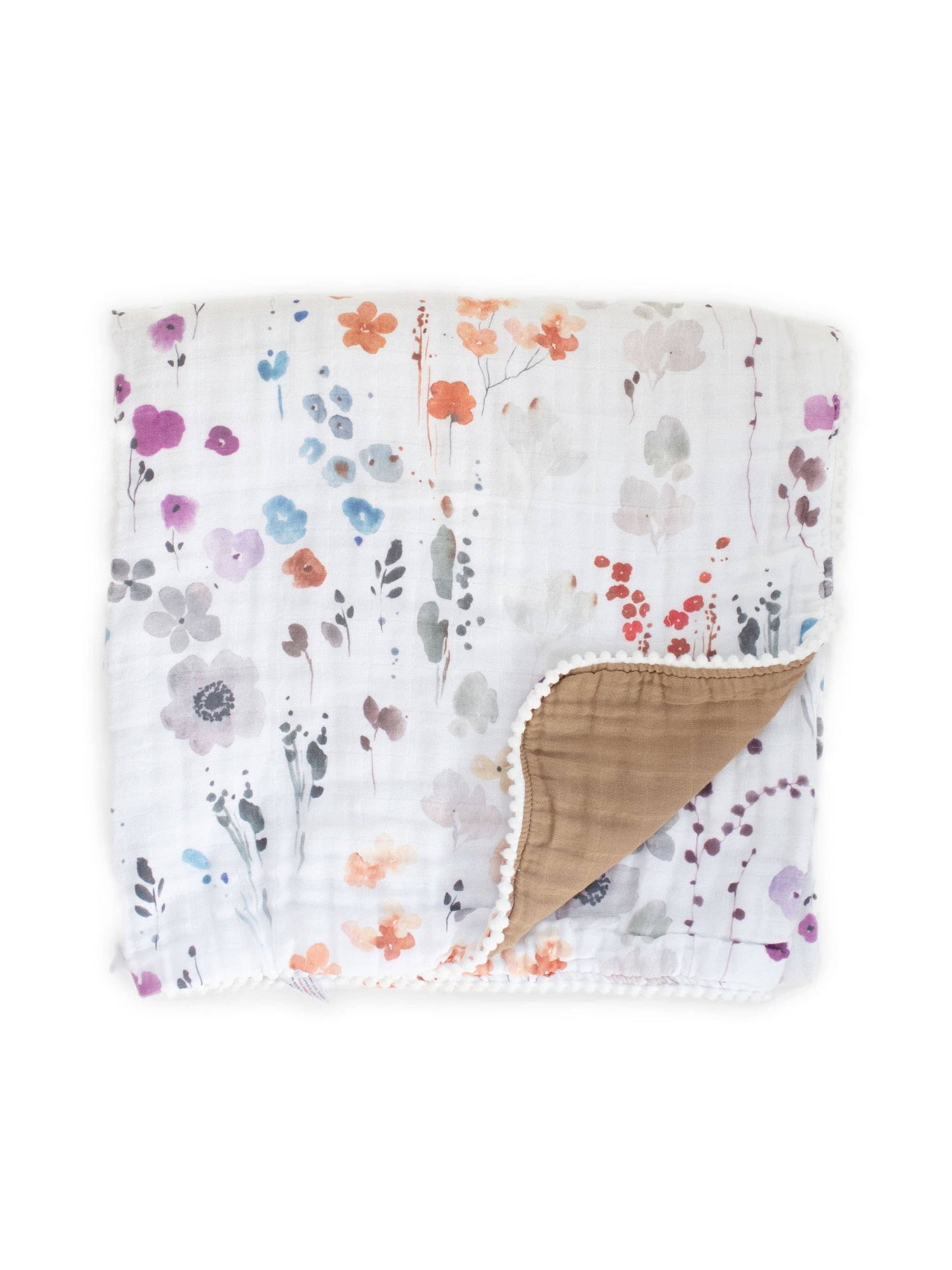 Organic Muslin Gauze Quilt Baby Blanket | Violet Floral
