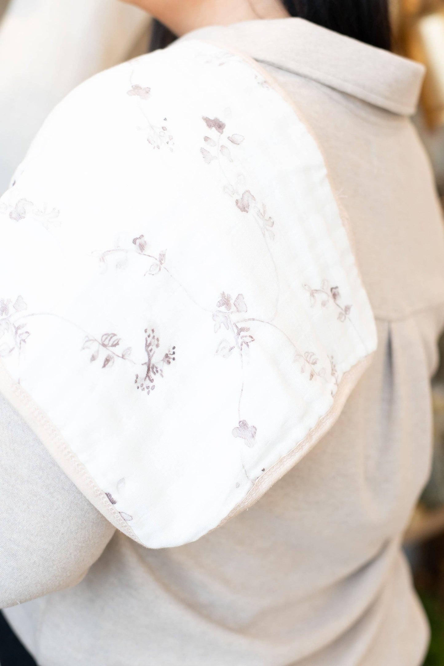 Organic Premium Oversized Absorbent Burp Cloths | Ivy Hollow