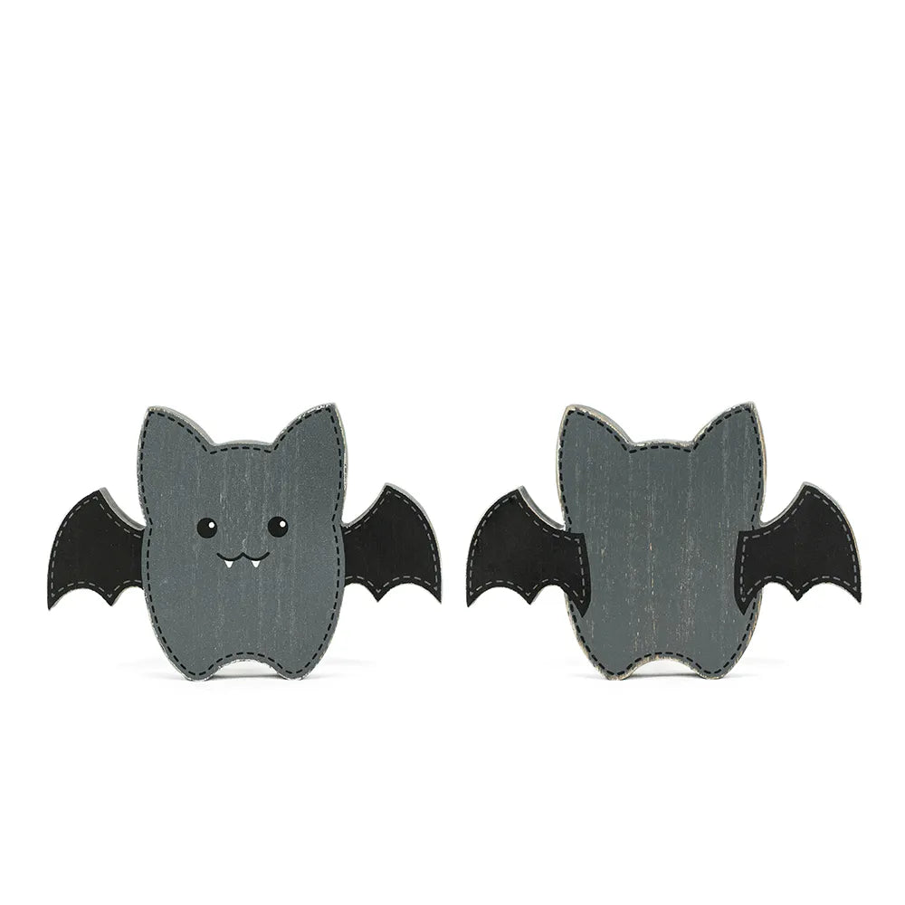 chunky wood shape (BAT) multicolor Spookable Collection