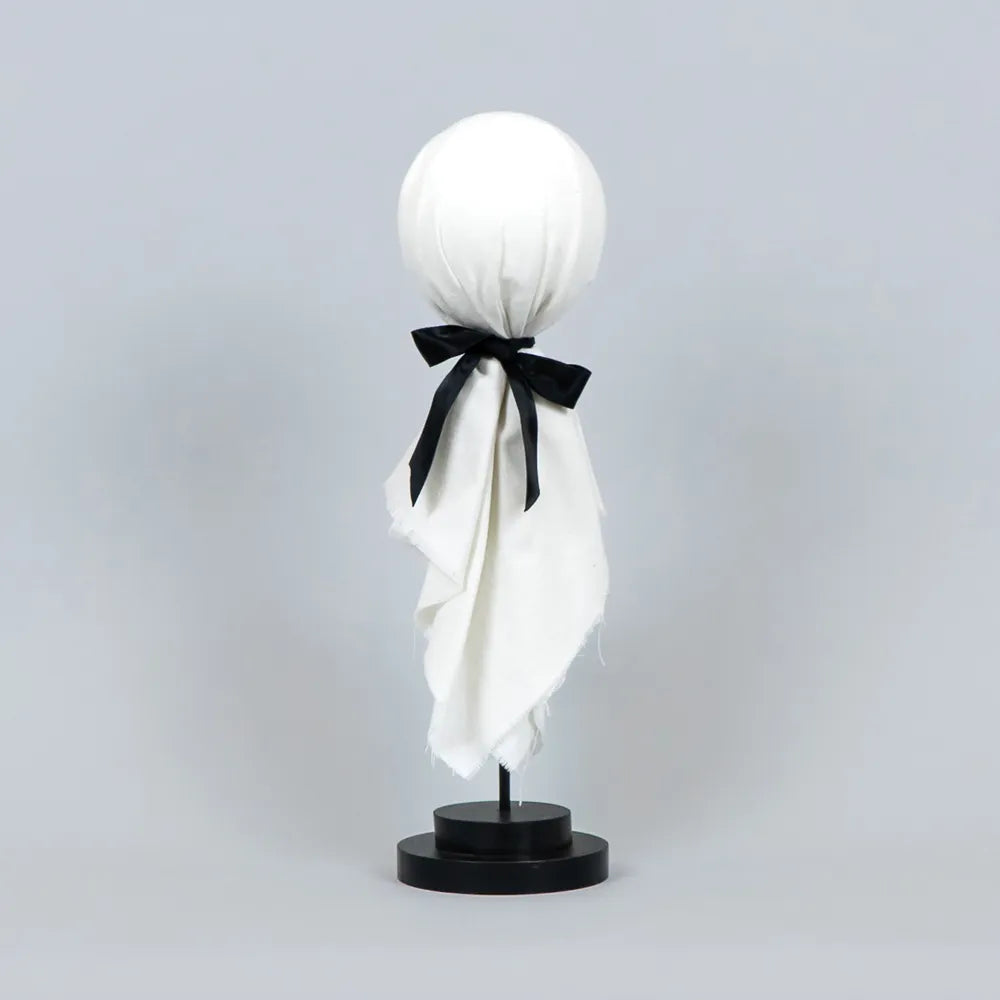 Wood shape on stand (GHOST) white, black Haunted Mansion Collection