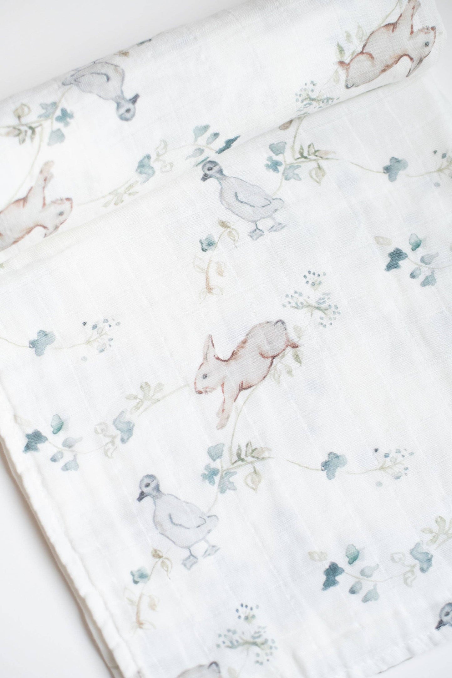 Organic Muslin Gauze Swaddle Receiving Blanket | Ivy Hollow