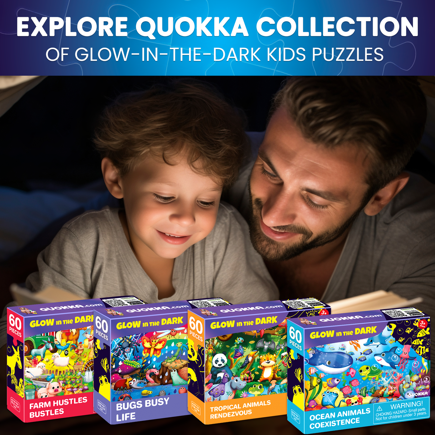 Glow In the Dark Puzzles for Kids 60 pieces