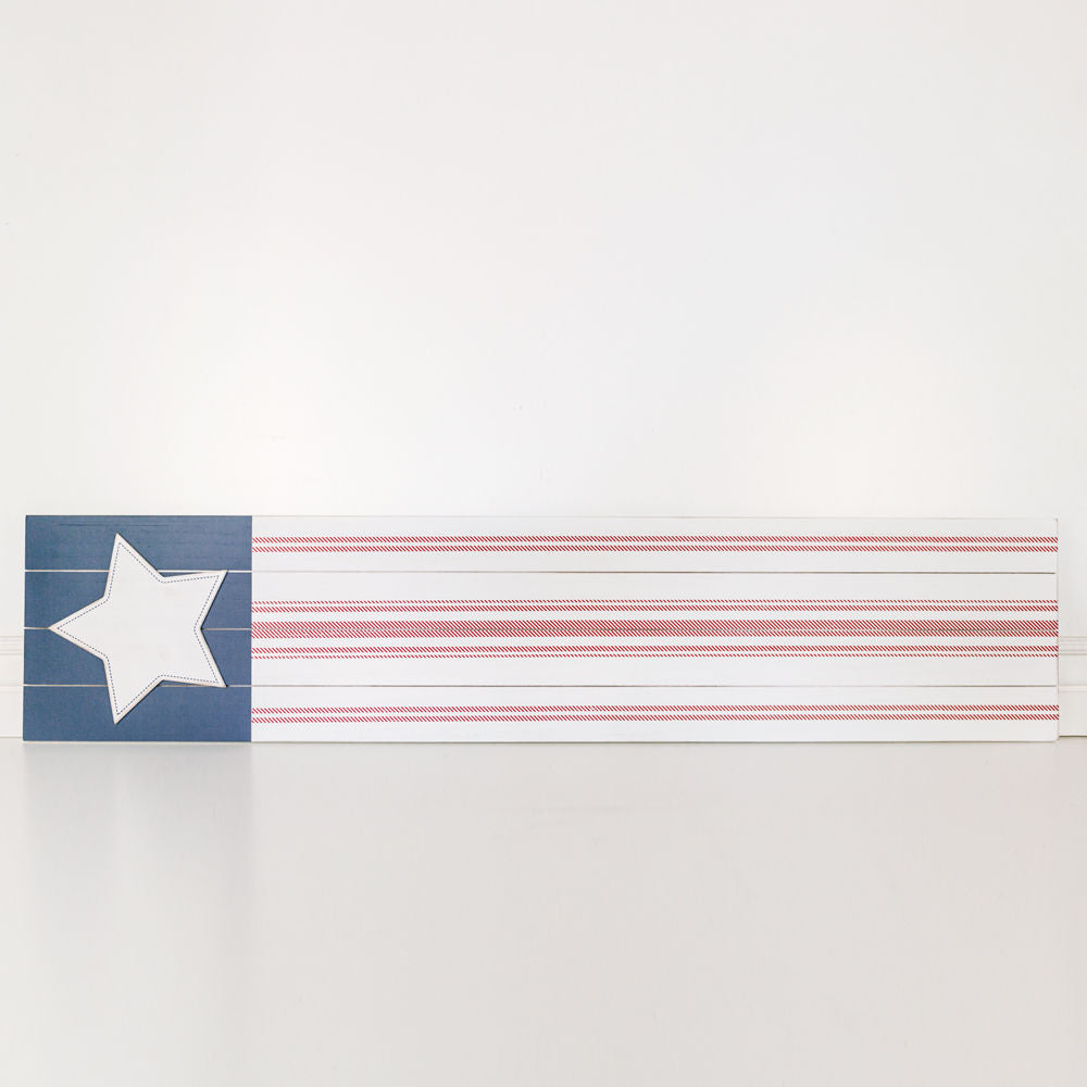 Wood Flag Sign