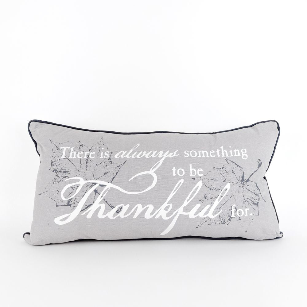 Linen Lumbar Pillow | Haunting/Thankful