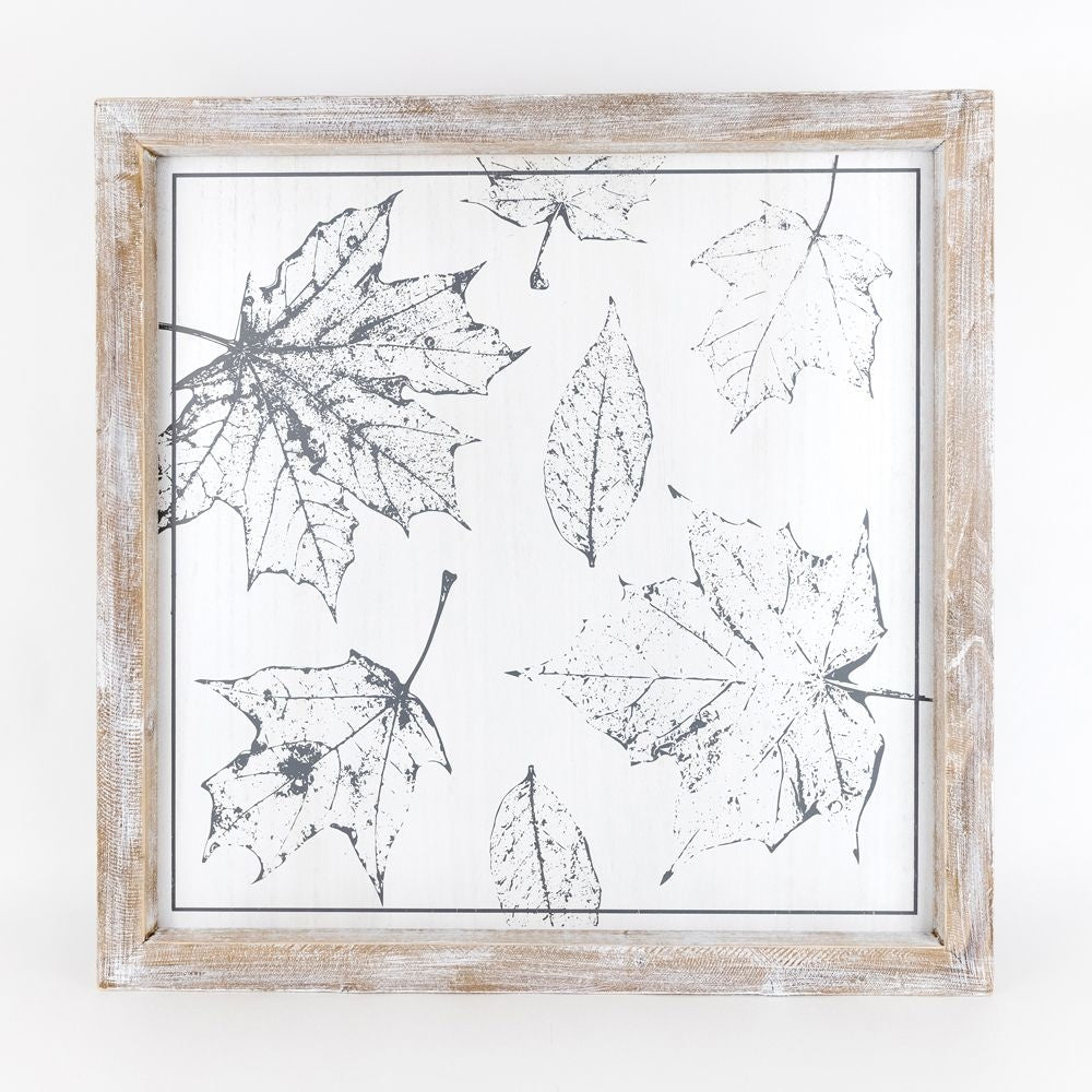 Wood Framed Sign | Reversible | Webs/Leaves