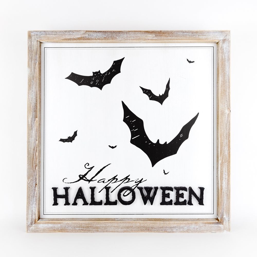 Wood Framed Sign | Reversible | Halloween/Fall