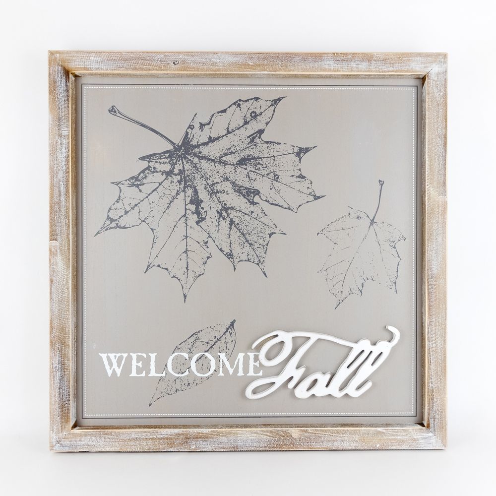 Wood Framed Sign | Reversible | Halloween/Fall