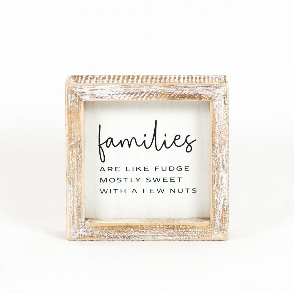 Wood Framed Sign | Families