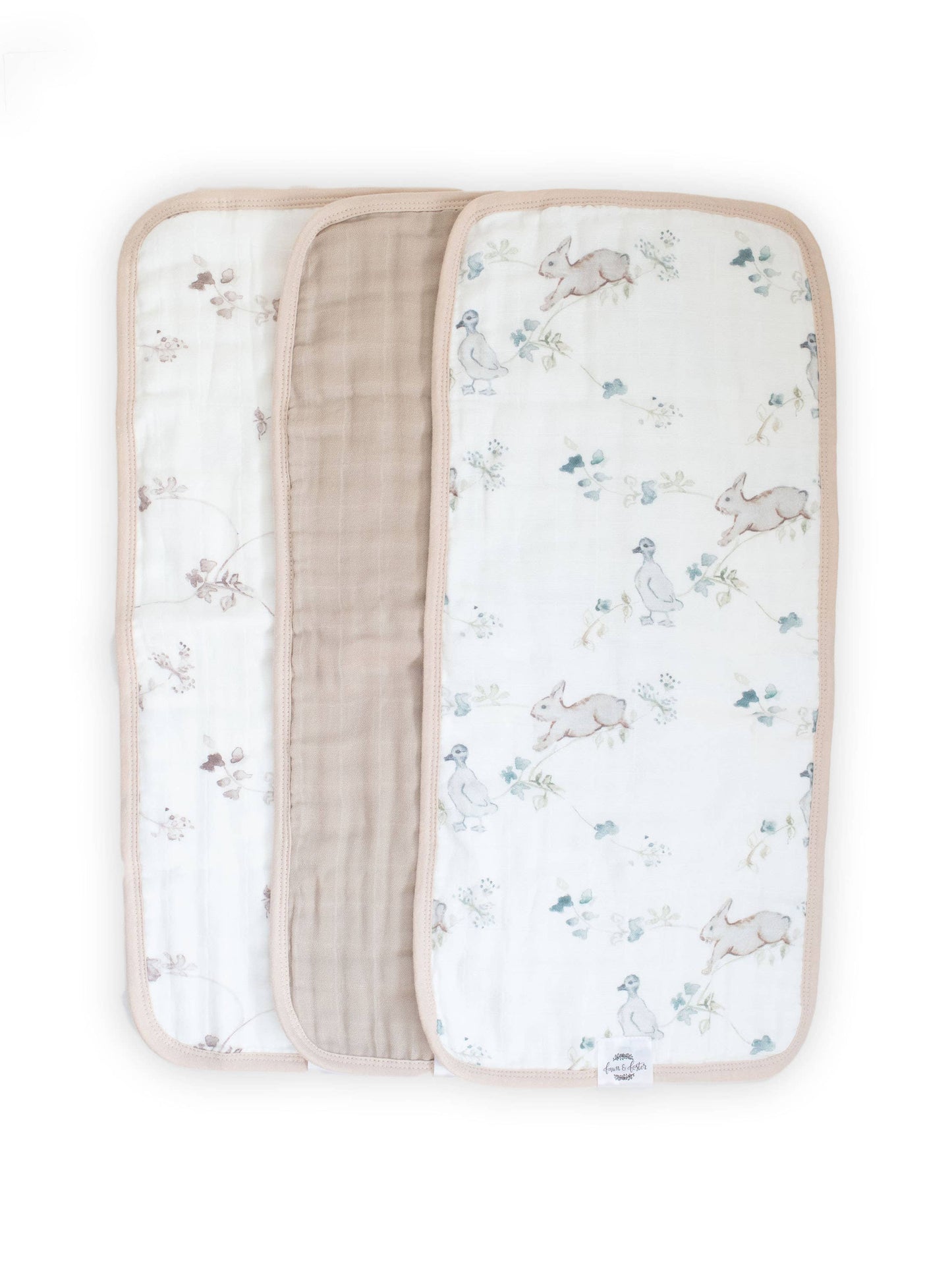 Organic Premium Oversized Absorbent Burp Cloths | Ivy Hollow