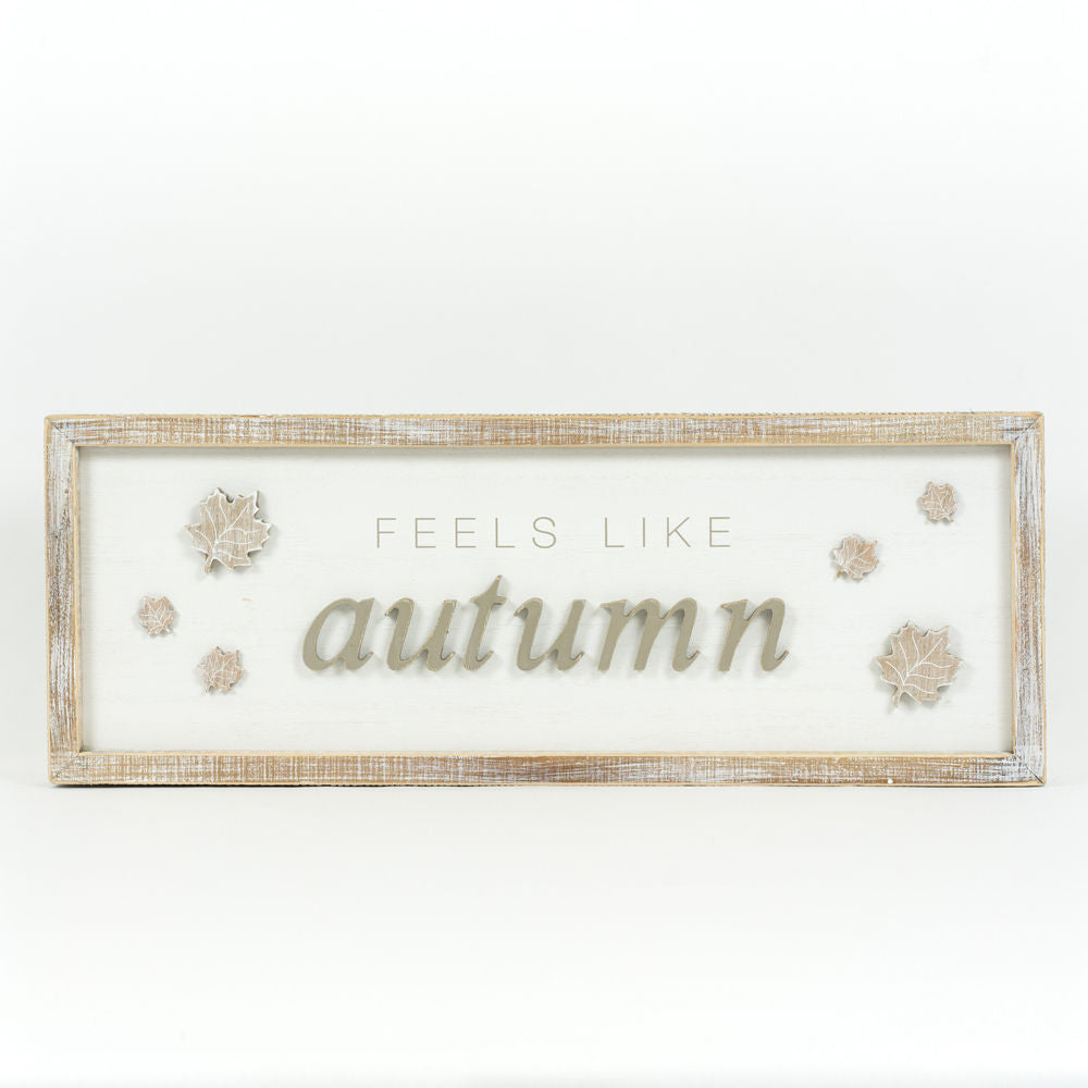 Wood Framed Sign | Reversible | EEK/Autumn