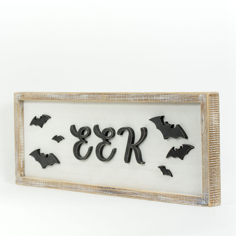 Wood Framed Sign | Reversible | EEK/Autumn