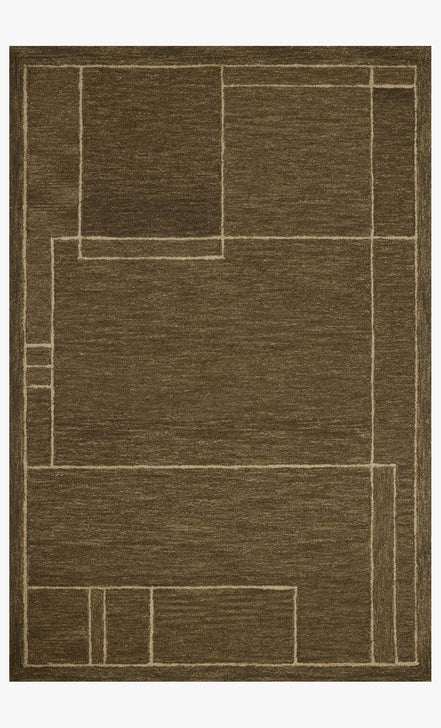 Loloi Jeremiah Brent Borrow JM Olive Natural Rug