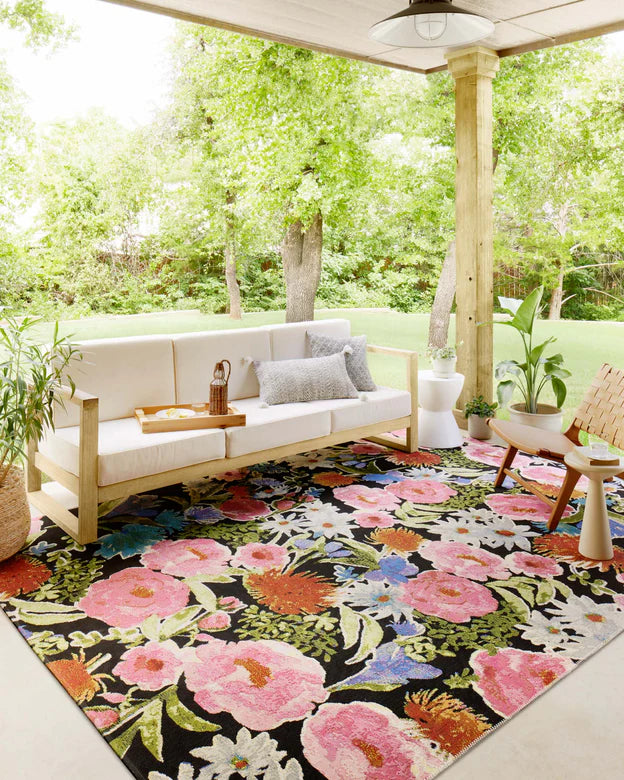 Loloi Botanical Black Multi Rug