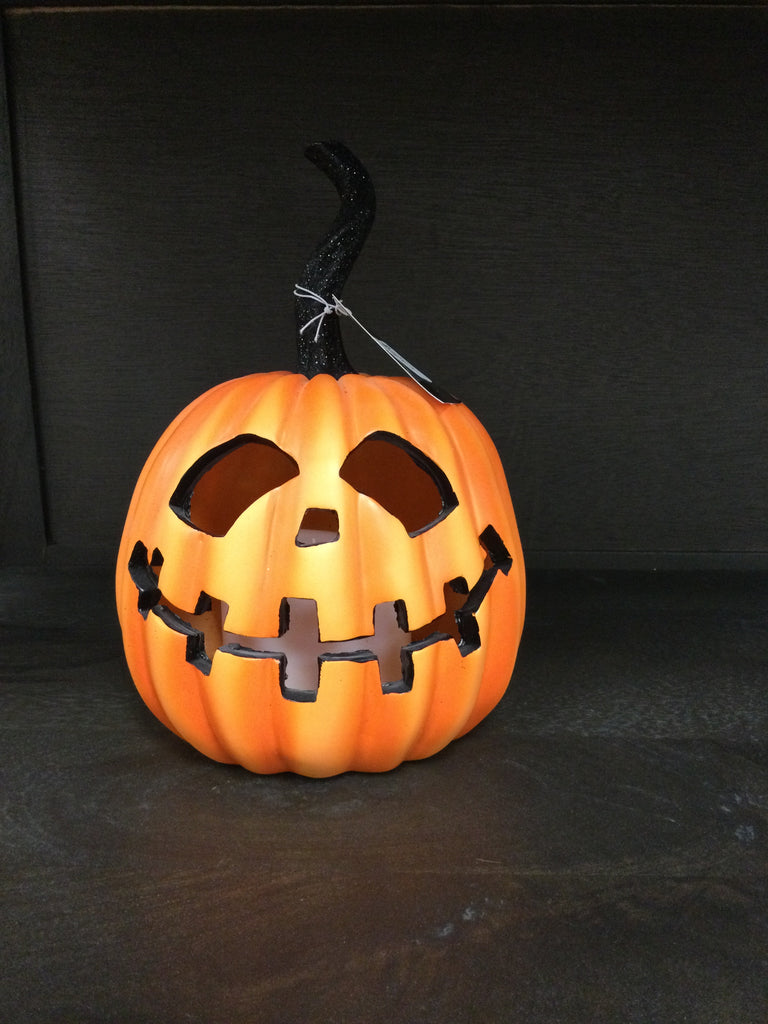 Flicker Flame LED Jack-O-Lantern | 8.25