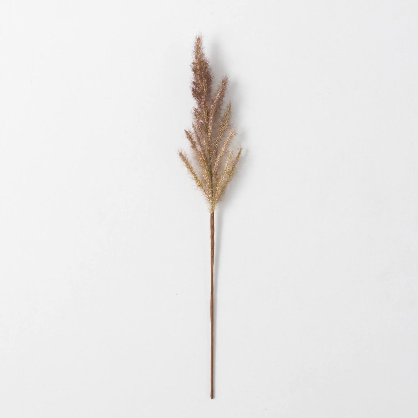 Faux Dried Coffee Brown Plume