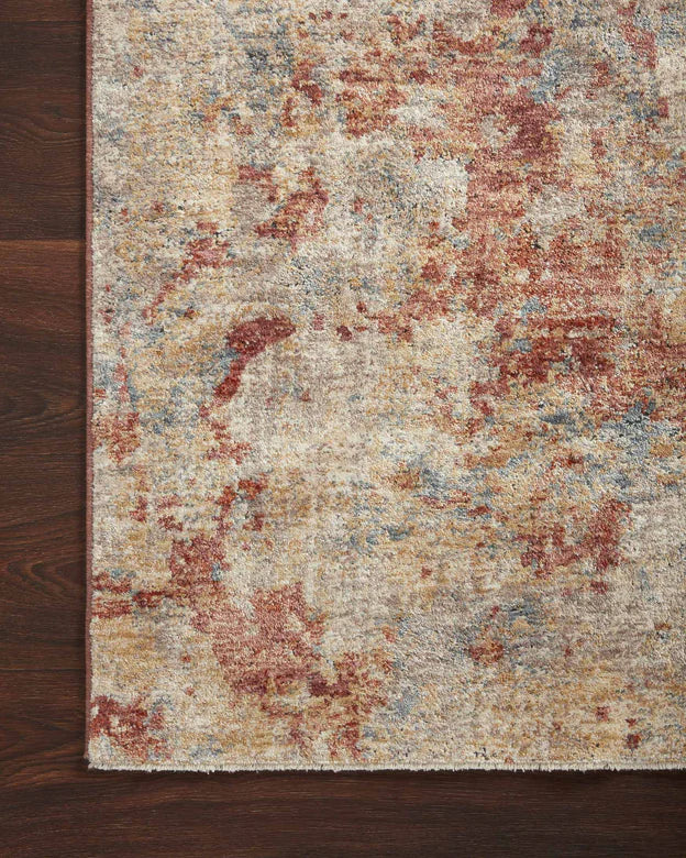 Loloi Gaia Taupe / Brick 2'6" x 8' Rug