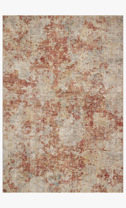 Loloi Gaia Taupe / Brick 2'6" x 8' Rug