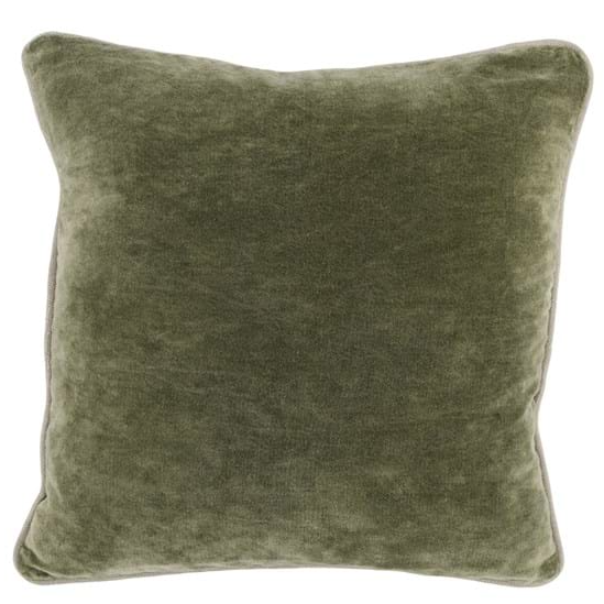 18x18 Green Velvet Pillow
