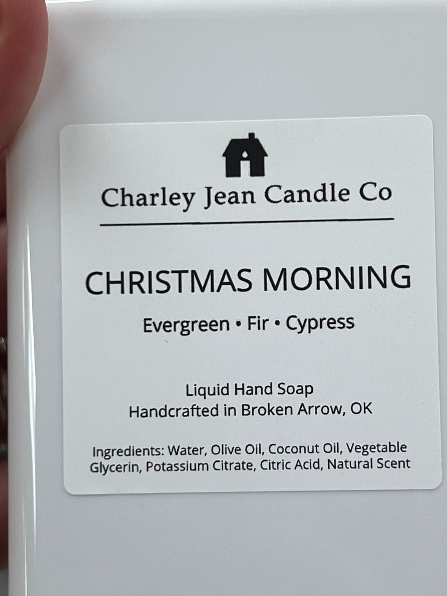 Charley Jean Candle Co Christmas Morning Liquid Hand Soap