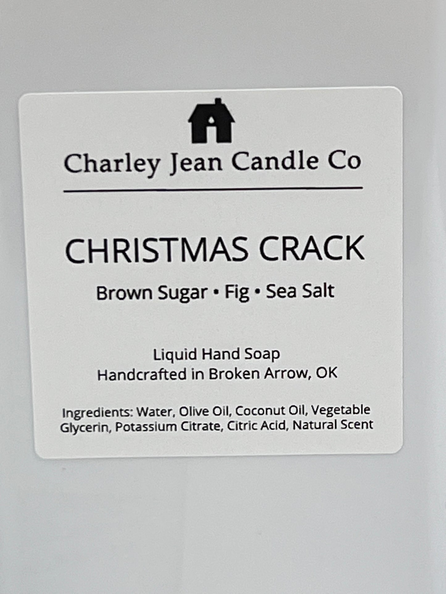 Charley Jean Candle Co Christmas Crack Liquid Hand Soap