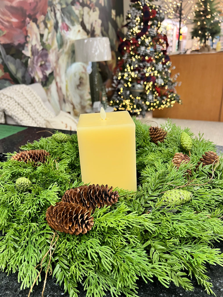 Luminara Large Indoor Square Candle | 7.5