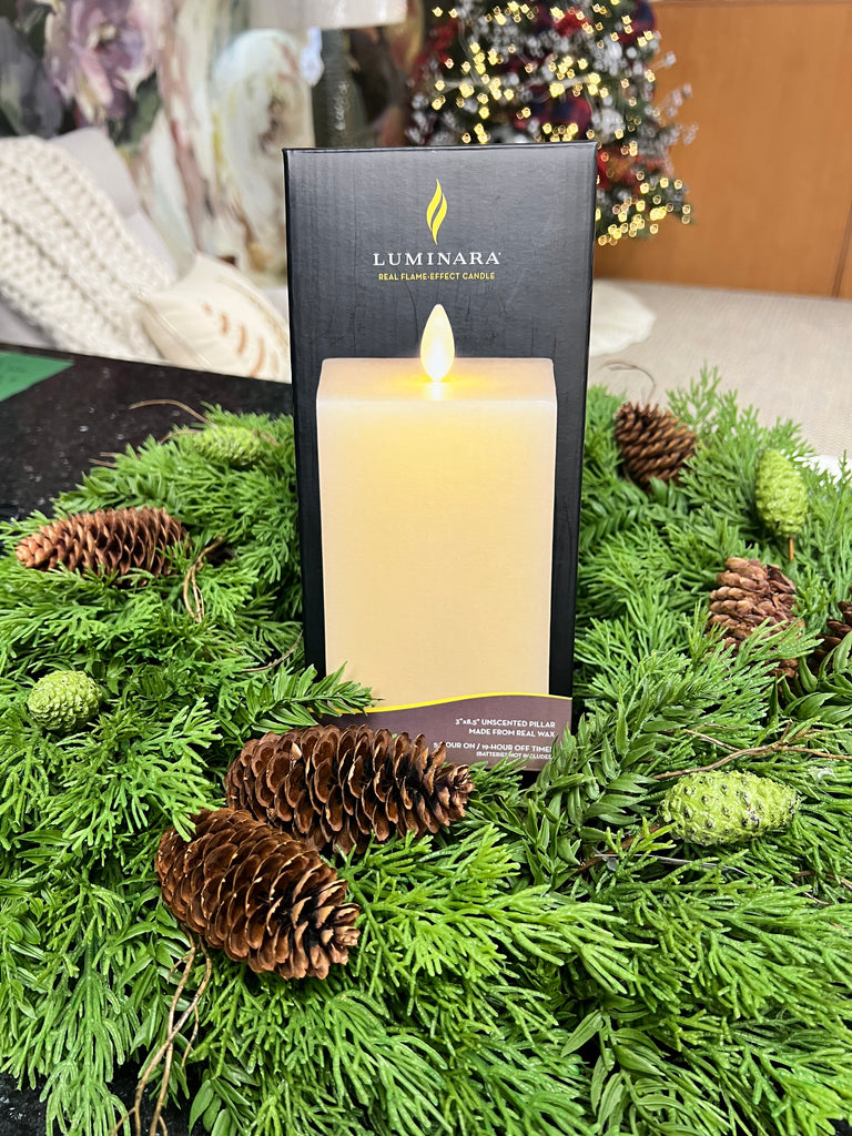 Luminara Small Indoor Square Candle | 8.5