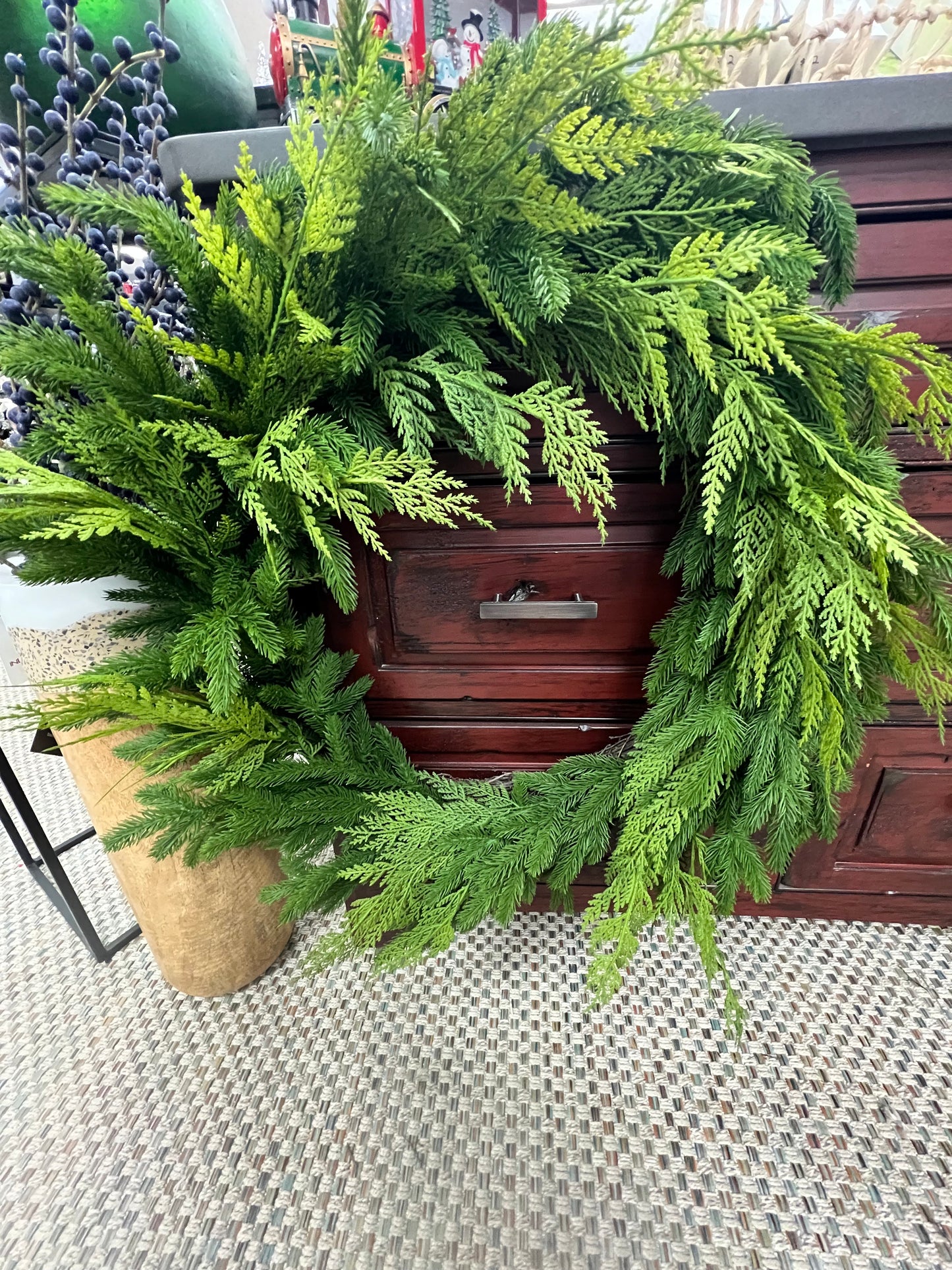 Cedar Wreath Real Touch