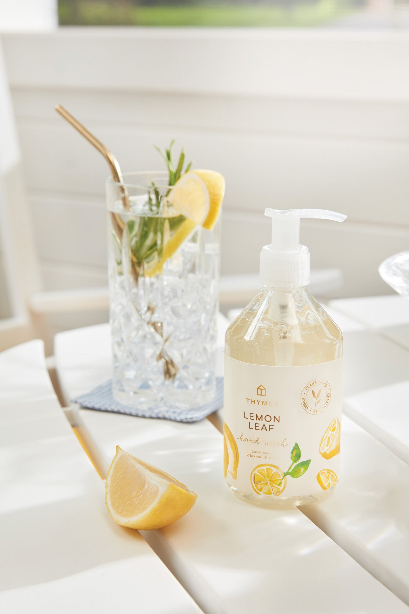 Thymes Hand Wash 9 oz | Lemon Leaf