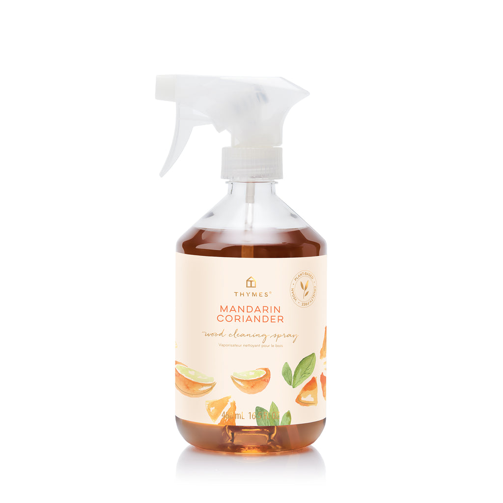 Thymes Wood Cleaning Spray 16.5 oz | Mandarin Coriander