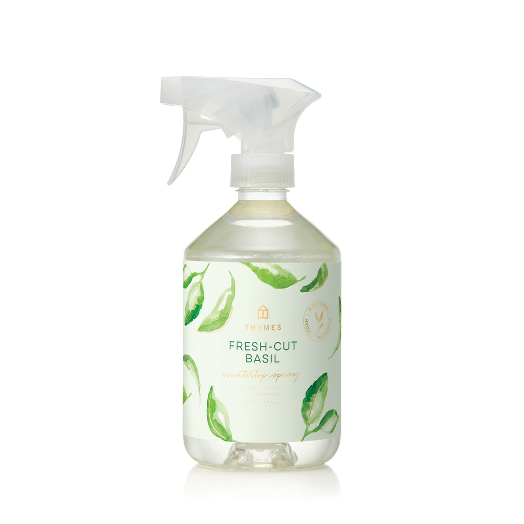 Thymes Countertop Spray 16.5 oz | Fresh-Cut Basil