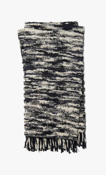 Loloi Tyra Black Throw