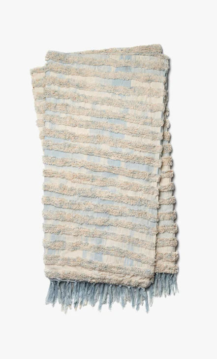 Loloi Tyra Blue Throw