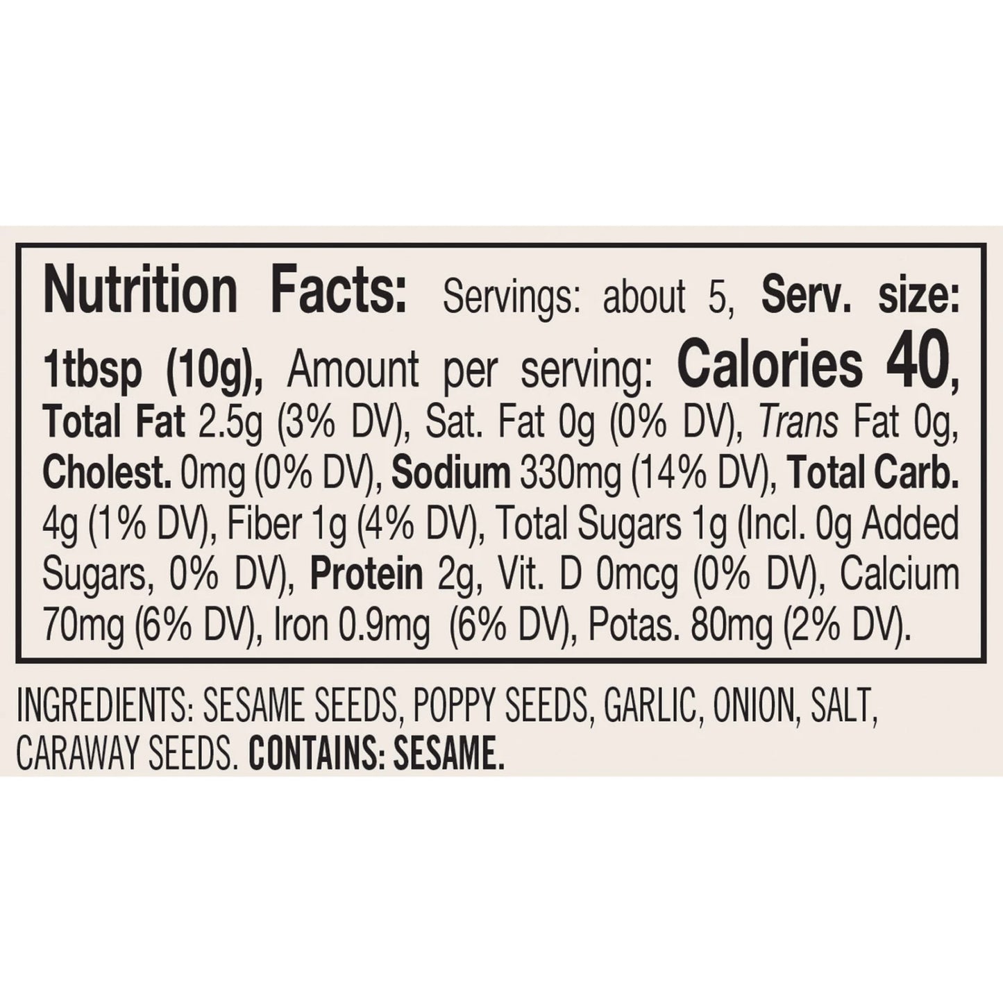 Finch + Fennel Everything Bagel Blend  2.1 oz