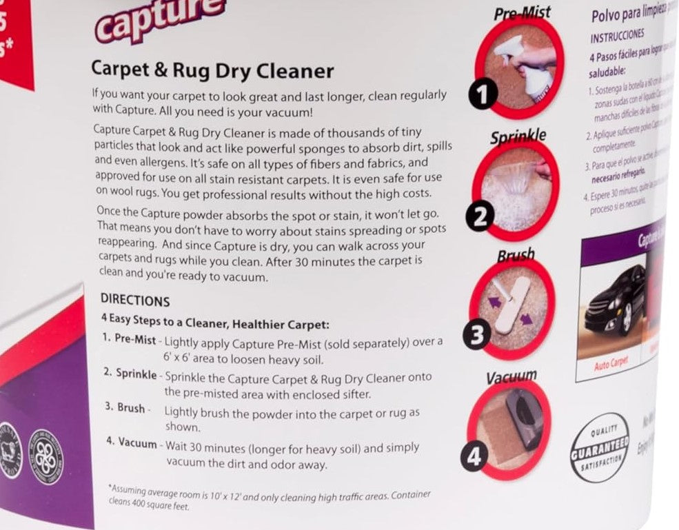 Capture Carpet & Rug Dry Cleaner | 4lb