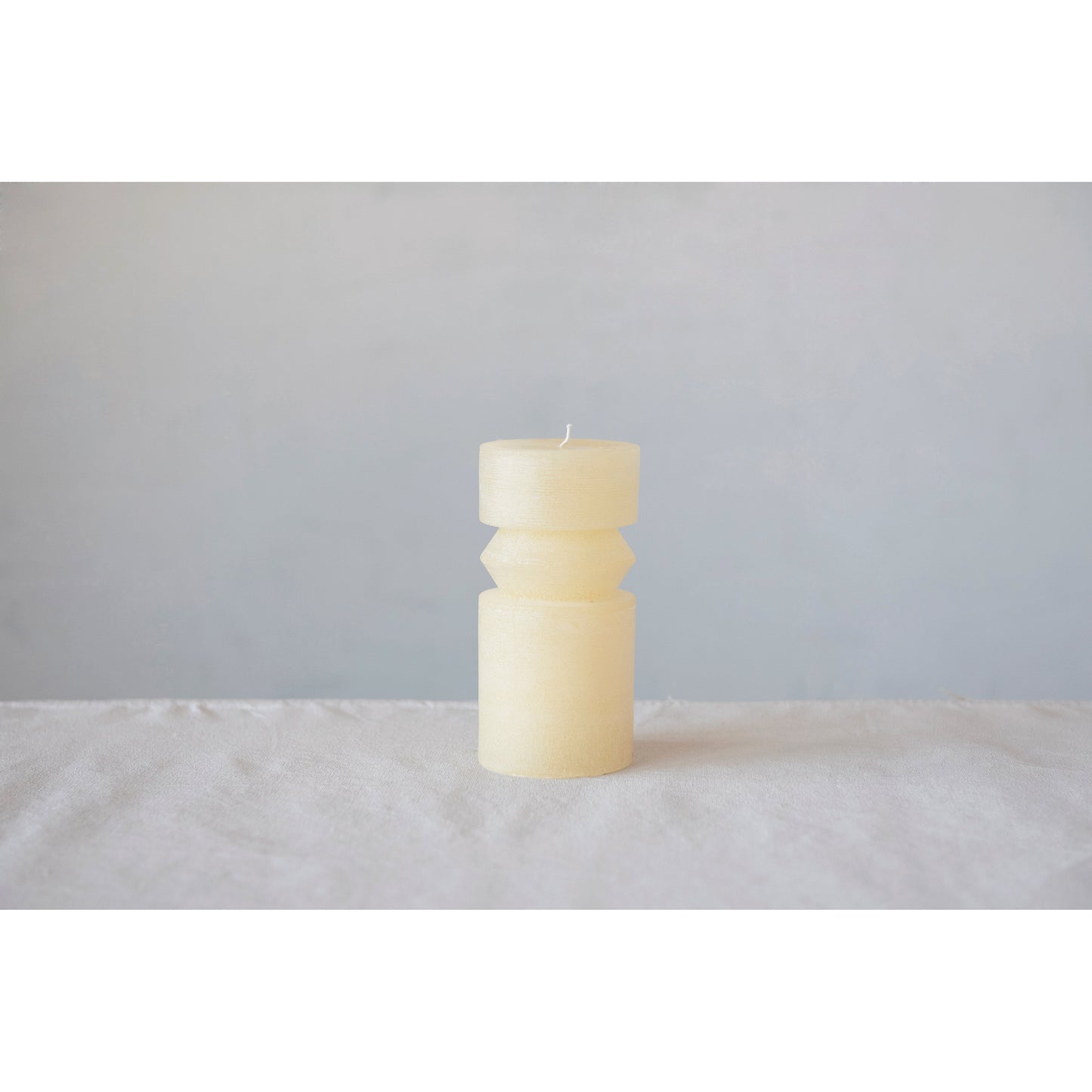 Unscented Totem Pillar Candle | 6"H | Cream
