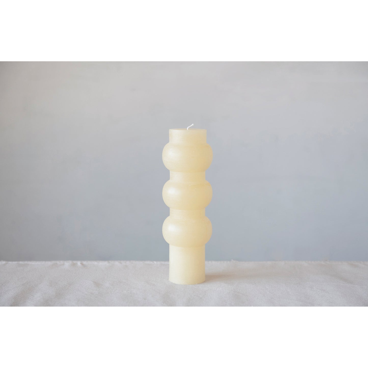 Unscented Totem Pillar Candle | 9"H | Cream