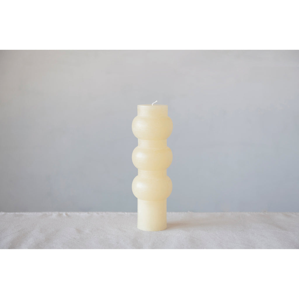 Unscented Totem Pillar Candle | 9