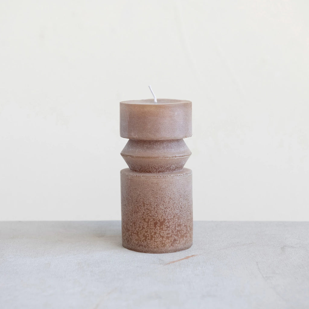 Unscented Totem Pillar Candle | 6