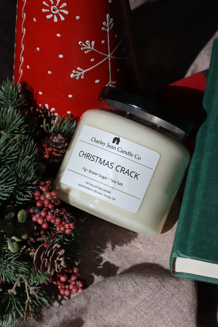 Charley Jean Candle Co Christmas Crack Candle