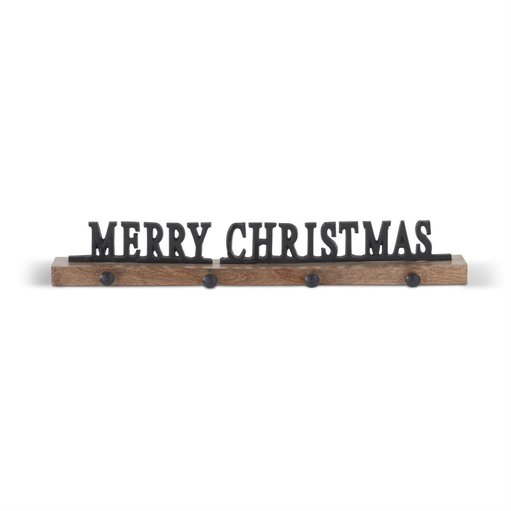 22 Inch MERRY CHRISTMAS Weighted Stocking Holder