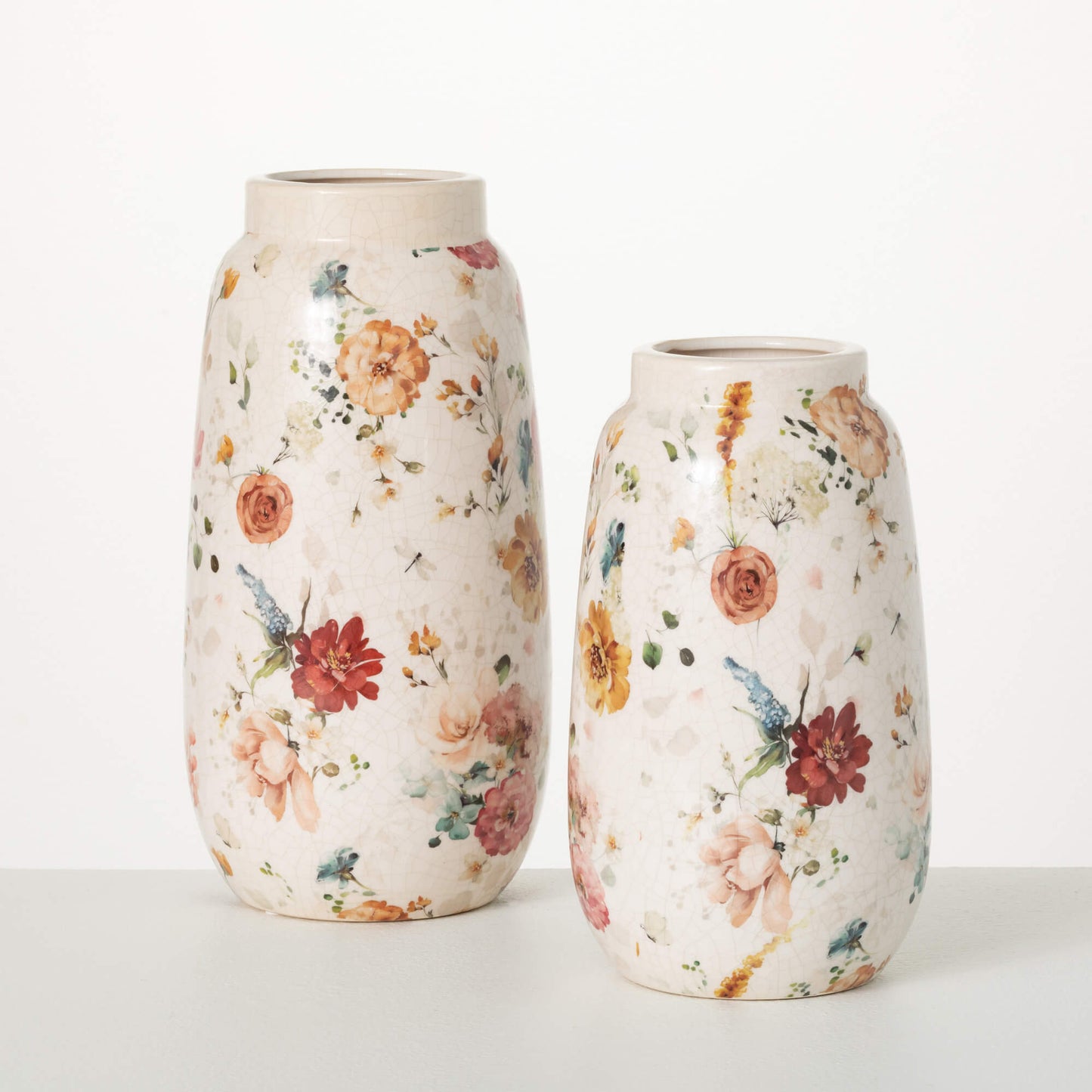 Floral Vases | Set of 2