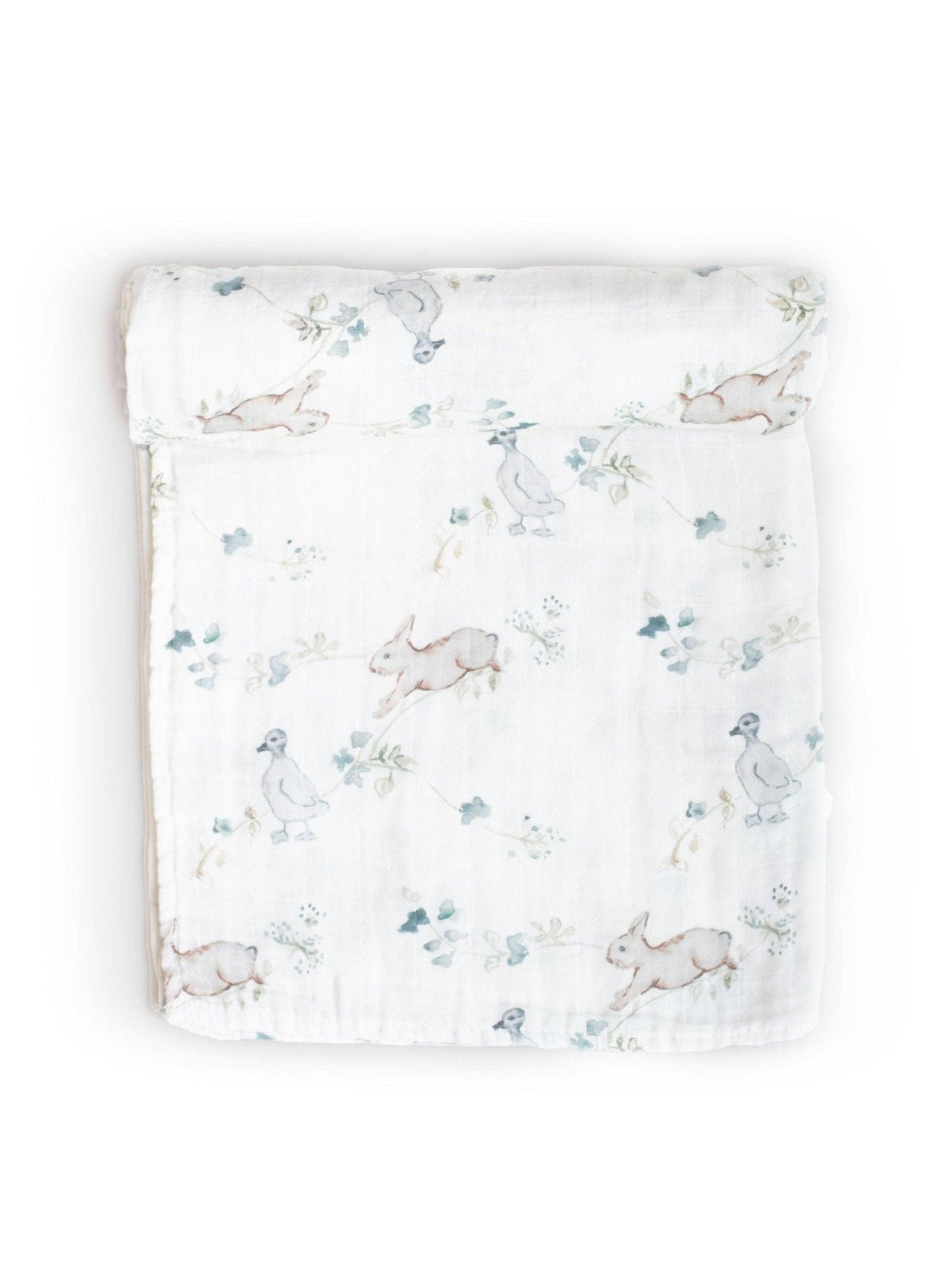 Organic Muslin Gauze Swaddle Receiving Blanket | Ivy Hollow
