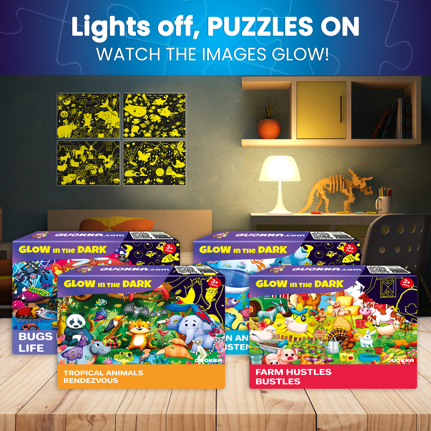 Glow In the Dark Puzzles for Kids 60 pieces