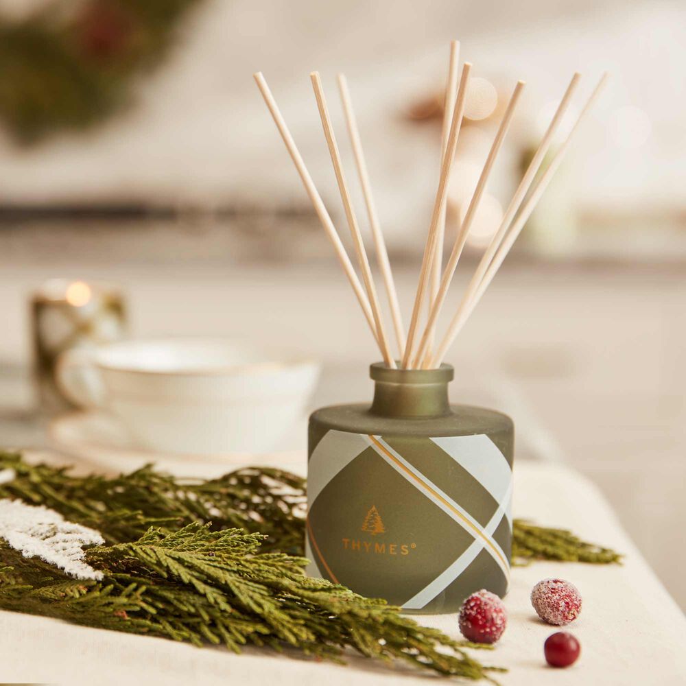 Thymes Diffuser 4oz | Fraiser Fir | Frosted Plaid
